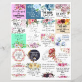 聖書の詩カード2x2 20枚 (正面)