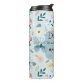 聖書の詩タンブラー – "不安にしないで"フィル4:6 タンブラー (回転左)