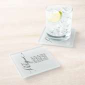 聖書の詩ピリピ人ガラスのコースター ガラスコースター (アングル)