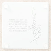 聖書の詩ピリピ人ガラスのコースター ガラスコースター (裏面)