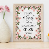 聖書の詩フローラフィリップのウォールアートポスター ポスター