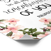 聖書の詩フローラフィリップのウォールアートポスター ポスター (角)