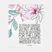 聖書の詩フローラフリースブランケット フリースブランケット (正面)