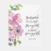 聖書の詩フローラフリースブランケット フリースブランケット (正面)