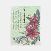 聖書の詩フローラフリースブランケット フリースブランケット (正面)