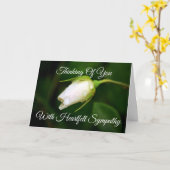 聖書の詩句が入った哀悼カード カード (黄色い花)