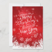 聖書の詩句と共にクリスマスを祝う シーズンカード (正面)