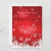 聖書の詩句と共にクリスマスを祝う シーズンカード (裏面)