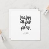 聖書の詩句 キリスト教 名言 モチベーション ポストカード (正面/裏面インサイチュ)