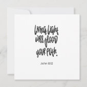 聖書の詩句 キリスト教 名言 モチベーション ポストカード (裏面)