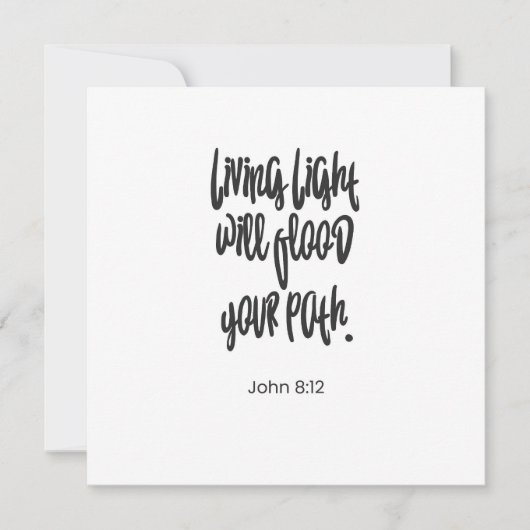 聖書の詩句 キリスト教 名言 モチベーション ポストカード (正面)