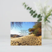 聖書の詩感動的引用文詩篇32:8ポルタブ ポストカード (スタンド正面)