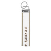 聖書の詩私はあなたと常にあります リストバンドキーホルダー (鍵トップ)