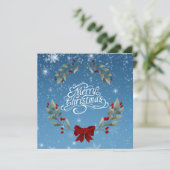 聖書の詩篇と共にクリスマスを祝う シーズンカード (スタンド正面)