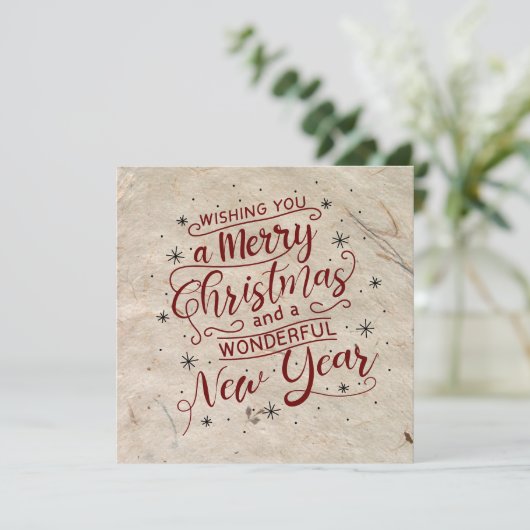 聖書の詩篇と共にクリスマスを祝う シーズンカード (スタンド正面)