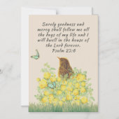 聖書の詩篇を描いた自然の芸術 - マグネット ポストカード (正面)