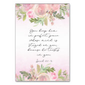 聖書の詩篇カード イザヤ テーブルナンバー (裏面)