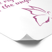 聖書の詩篇1節賛美は人である ポスター (角)