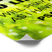 聖書の詩篇116:2 ポスター (角)