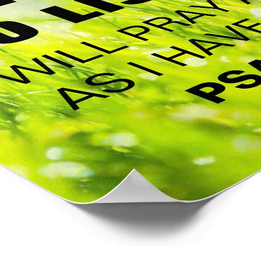 聖書の詩篇116:2 ポスター (角)