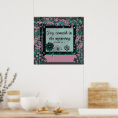 聖書の詩篇30:5のキリスト教のポスター ポスター (キッチン)