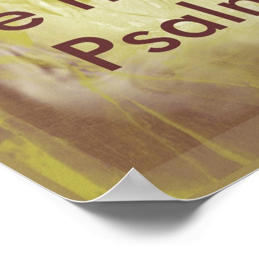 聖書の詩篇33:22 ポスター (角)