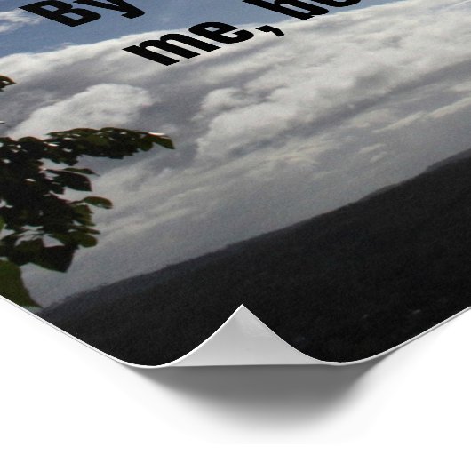 聖書の詩篇41:11 ポスター (角)