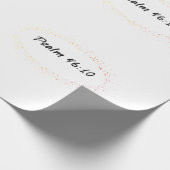 聖書の詩篇46:10 ラッピングペーパー (角)