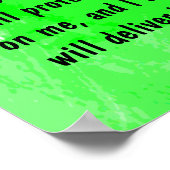 聖書の詩篇91 ポスター (角)