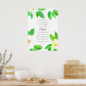 聖書の詩篇 イザヤ書 41:10 恐れるな マグノリア ポスター (キッチン)