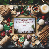 聖書の詩篇 イザヤ 冬の雪の結晶  箔シーズンカード