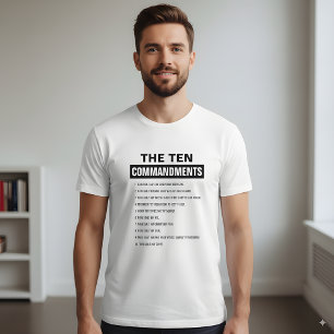 聖書の詩篇 キリスト教 十戒 Tシャツ