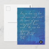 聖書の詩篇 17:28 記憶カード ポストカード (正面/裏面)