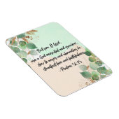 聖書の詩詩篇グリーンリー聖なる書物、 経典磁石 マグネット (右側)