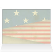 聖書の詩詩篇33:12ヴィンテージアメリカ国旗のカード (内部横(上))