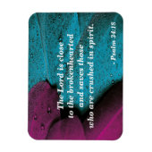 聖書の詩詩篇34:18兄弟のような磁石 マグネット (縦)