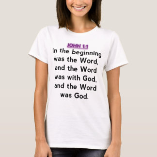 聖書の詩-ジョンの1:1 Tシャツ