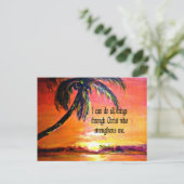 聖書の詩，ピリピ4:13, ポストカード (スタンド正面)