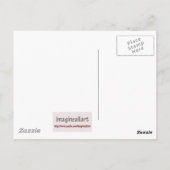 聖書の詩、夕日の馬 ポストカード (裏面)