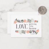 聖書の詩：愛の昨日、今日、永遠 ノートカード (正面/裏面インサイチュ)