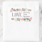 聖書の詩：愛の昨日、今日、永遠 長方形シール (バッグ)