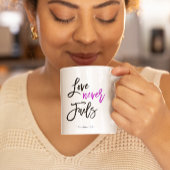 聖書の詩 愛は決して失敗しない コーヒーマグカップ