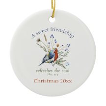 聖書の詩「甘い友情」水色の鳥