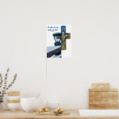 聖書の詩"私のランプ、ああ主"信仰サミュエル ポスター (キッチン)