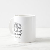 聖書の詩：箴言 3:5 コーヒーマグカップ (正面左)