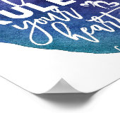 聖書の詩，聖なる書物、 経典アート，コロサイ3:15 ポスター (角)