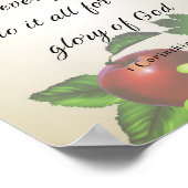 聖書の詩， 1コリント10:31 ポスター (角)