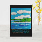 聖書の詩: 14:62 PedagogyGreetingsに印を付けて下さい カード (黄色い花)