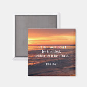 聖書の詩， John 14 27 マグネット (正面/裏面)