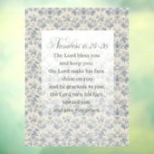 聖書の詩 Numbers 6:24-26 アート ウィンドウサイン (シート3)